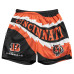 Шорты Cincinnati Bengals Chalk Line Black Saw Blade Retro
