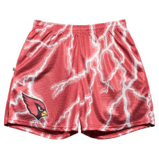 Шорты Arizona Cardinals Chalk Line Cardinal Lightning Retro Шорты Arizona Cardinals Chalk Line Cardinal Lightning Retro