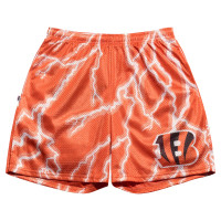 Шорты Cincinnati Bengals Chalk Line Orange Lightning Retro