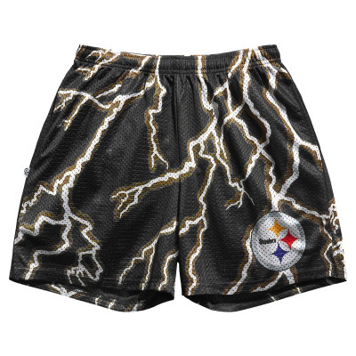 Шорты Pittsburgh Steelers Chalk Line Black Lightning Retro