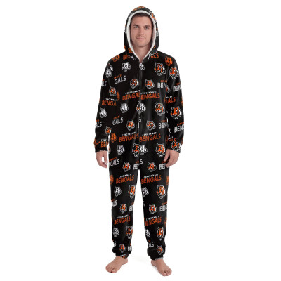 Unisex Cincinnati Bengals Concepts Sport Black Sidekick Union Suit