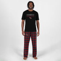 Arizona Cardinals Concepts Sport Black Highland Sleep Set