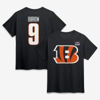 Футболка Cincinnati Bengals Joe Burrow Black USA 250 Name & Number