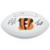 Joe Burrow & Tee Higgins Cincinnati Bengals Autographed Fanatics Authentic Franklin White Panel Football