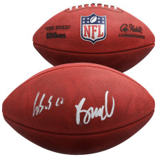 Rome Odunze & Luther Burden III Chicago Bears Autographed Fanatics Authentic Duke Full Color Football