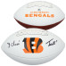 Ja'Marr Chase & Tee Higgins Cincinnati Bengals Autographed Fanatics Authentic Franklin White Panel Football