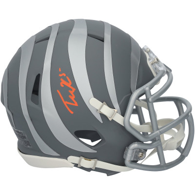 Tee Higgins Cincinnati Bengals Autographed Fanatics Authentic Riddell Slate Speed Mini Helmet