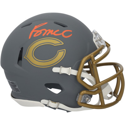 Rome Odunze Chicago Bears Autographed Fanatics Authentic Riddell Slate Speed Mini Helmet