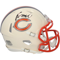 Rome Odunze Chicago Bears Autographed Fanatics Authentic Riddell Retro Speed Mini Helmet