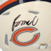 Rome Odunze Chicago Bears Autographed Fanatics Authentic Riddell Retro Speed Mini Helmet