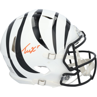 Tee Higgins Cincinnati Bengals Autographed Fanatics Authentic Riddell 2022 Alternate Speed Authentic Helmet