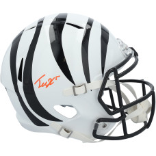 Tee Higgins Cincinnati Bengals Autographed Fanatics Authentic Riddell 2022 Alternate Speed Replica Helmet