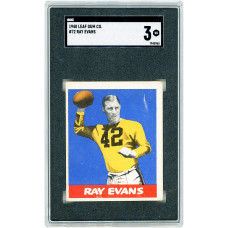 Карточка Ray Evans Pittsburgh Steelers 1948 Leaf Gum Co. #72 SGC Authenticated 3 Карточка Ray Evans Pittsburgh Steelers 1948 Leaf Gum Co. #72 SGC Authenticated 3