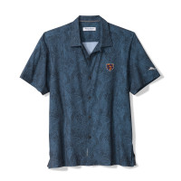 Рубашка с коротким рукавом Chicago Bears Tommy Bahama Navy Saltwater Fronds