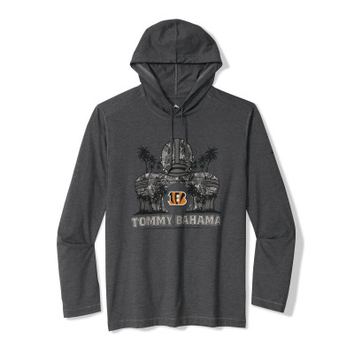 Толстовка Cincinnati Bengals Tommy Bahama Black Backfield Bay