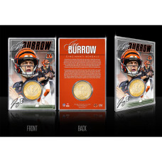 Карточка Cincinnati Bengals Joe Burrow Highland Mint Limited Edition Bronze Coin with Acrylic Holder Карточка Cincinnati Bengals Joe Burrow Highland Mint Limited Edition Bronze Coin with Acrylic Holder