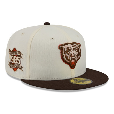 Бейсболка Chicago Bears New Era Cream/Brown Pumpkin Spice 59FIFTY