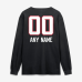 Именная футболка с длинным рукавом Atlanta Falcons Black Touchdown Wordmark Name & Number