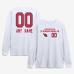 Именная футболка с длинным рукавом Arizona Cardinals White Touchdown Wordmark Name & Number Именная футболка с длинным рукавом Arizona Cardinals White Touchdown Wordmark Name & Number