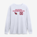 Именная футболка с длинным рукавом Arizona Cardinals White Touchdown Wordmark Name & Number