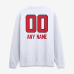 Именная свитшот Atlanta Falcons White Touchdown Wordmark Name & Number