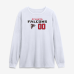 Именная футболка с длинным рукавом Atlanta Falcons White Touchdown Wordmark Name & Number