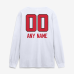 Именная футболка с длинным рукавом Atlanta Falcons White Touchdown Wordmark Name & Number