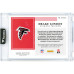 Карточка Drake London Atlanta Falcons Autographed 2022 Panini Encased Rookie Dual Swatch Ruby Relic Jersey # Match #RSS-DL #5/15