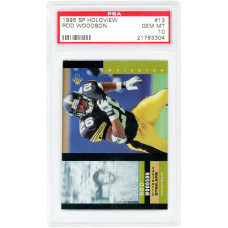 Карточка Rod Woodson Pittsburgh Steelers 1995 Upper Deck SP Holoview #13 PSA Authenticated 10