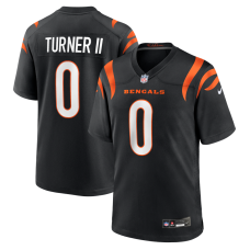 Джерси Cincinnati Bengals DJ Turner II Nike Black Team Game Джерси Cincinnati Bengals DJ Turner II Nike Black Team Game