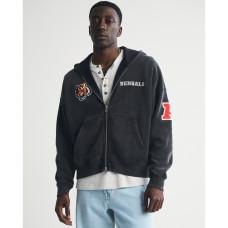 Толстовка Cincinnati Bengals Abercrombie & Fitch Black Fleece Full-Zip Толстовка Cincinnati Bengals Abercrombie & Fitch Black Fleece Full-Zip