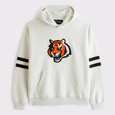 Толстовка Cincinnati Bengals Abercrombie & Fitch Gray Popover