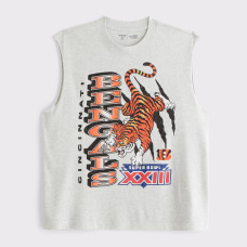 Cincinnati Bengals Abercrombie & Fitch Gray Tank Top