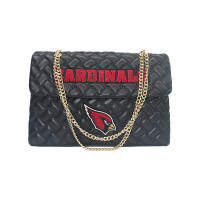 Женская Arizona Cardinals Cuce Black Vegan Leather Oversized Tote Bag
