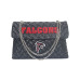 Женская Atlanta Falcons Cuce Black Vegan Leather Oversized Tote Bag Женская Atlanta Falcons Cuce Black Vegan Leather Oversized Tote Bag