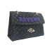 Женская Baltimore Ravens Cuce Black Vegan Leather Oversized Tote Bag