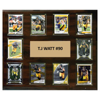 Плакетка Pittsburgh Steelers T.J. Watt 15 x 18 Trading Card
