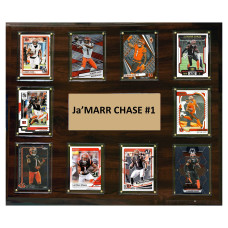 Плакетка Cincinnati Bengals Ja'Marr Chase 15 x 18 Trading Card Плакетка Cincinnati Bengals Ja'Marr Chase 15 x 18 Trading Card