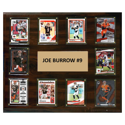 Плакетка Cincinnati Bengals Joe Burrow 15 x 18 Trading Card