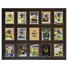 Плакетка Pittsburgh Steelers T.J. Watt 16 x 20 Trading Card Плакетка Pittsburgh Steelers T.J. Watt 16 x 20 Trading Card