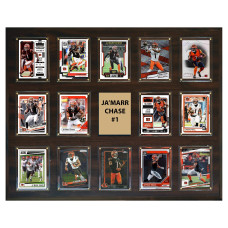 Плакетка Cincinnati Bengals Ja'Marr Chase 16 x 20 Trading Card Плакетка Cincinnati Bengals Ja'Marr Chase 16 x 20 Trading Card