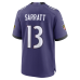 Джерси Baltimore Ravens Elijah Sarratt Nike Purple Team Game