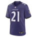 Джерси Baltimore Ravens Jaylinn Hawkins Nike Purple Team Game