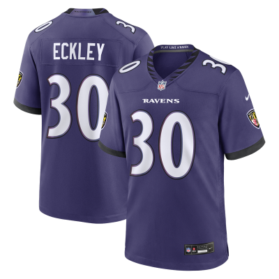 Джерси Baltimore Ravens Ryan Eckley Nike Purple Team Game
