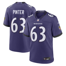Джерси Baltimore Ravens Danny Pinter Nike Purple Team Game Джерси Baltimore Ravens Danny Pinter Nike Purple Team Game