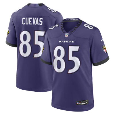 Джерси Baltimore Ravens Josh Cuevas Nike Purple Team Game