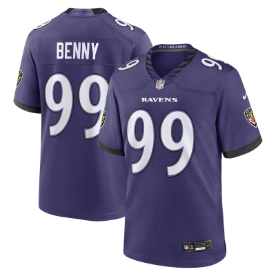 Джерси Baltimore Ravens Rayshaun Benny Nike Purple Team Game