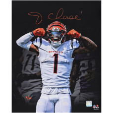 Фото с автографом Ja'Marr Chase Cincinnati Bengals Fanatics Authentic 16 x 20 Unleashed Spotlight - Signed in Orange Ink - Limited Edition of 25
