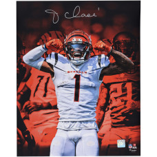 Фото с автографом Ja'Marr Chase Cincinnati Bengals Fanatics Authentic 16 x 20 Unleashed Team Colorway Spotlight - Limited Edition of 10