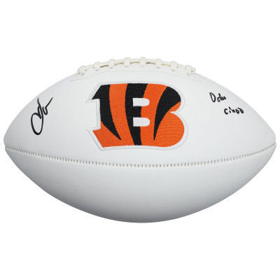 Chad Johnson Cincinnati Bengals Autographed Fanatics Authentic Franklin White Panel Football with 'Ochocinco' Inscription